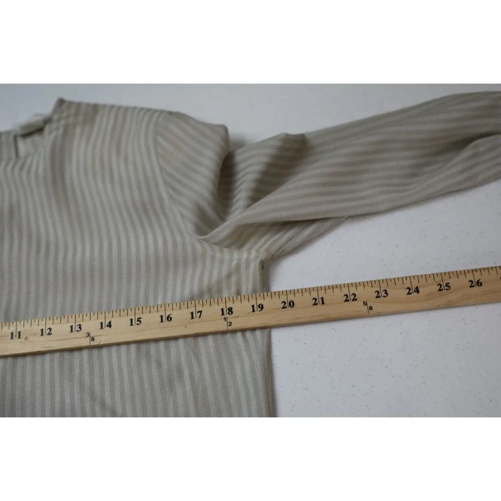Vintage Giorgio Armani Blouse Women 38 Silk Blend Shoulder Pads Classic - Picture 10 of 12